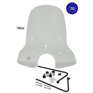 windscherm + bev. set hoog (made in EU) cx-50/ jet/ lintex 70cm helder