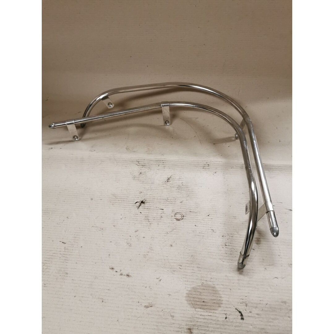 Retro scooter / Beugels / Chroom / Voorzijde