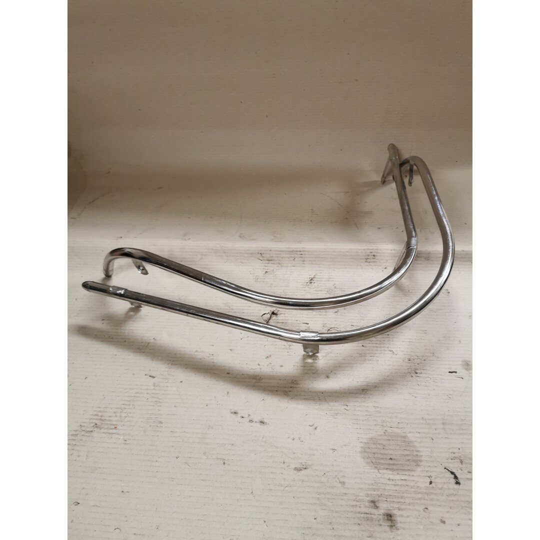 Retro scooter / Beugels / Chroom / Voorzijde