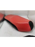 IVA / Retro scooter / Zadel / Rood-Zwart Leer / Buddyseat