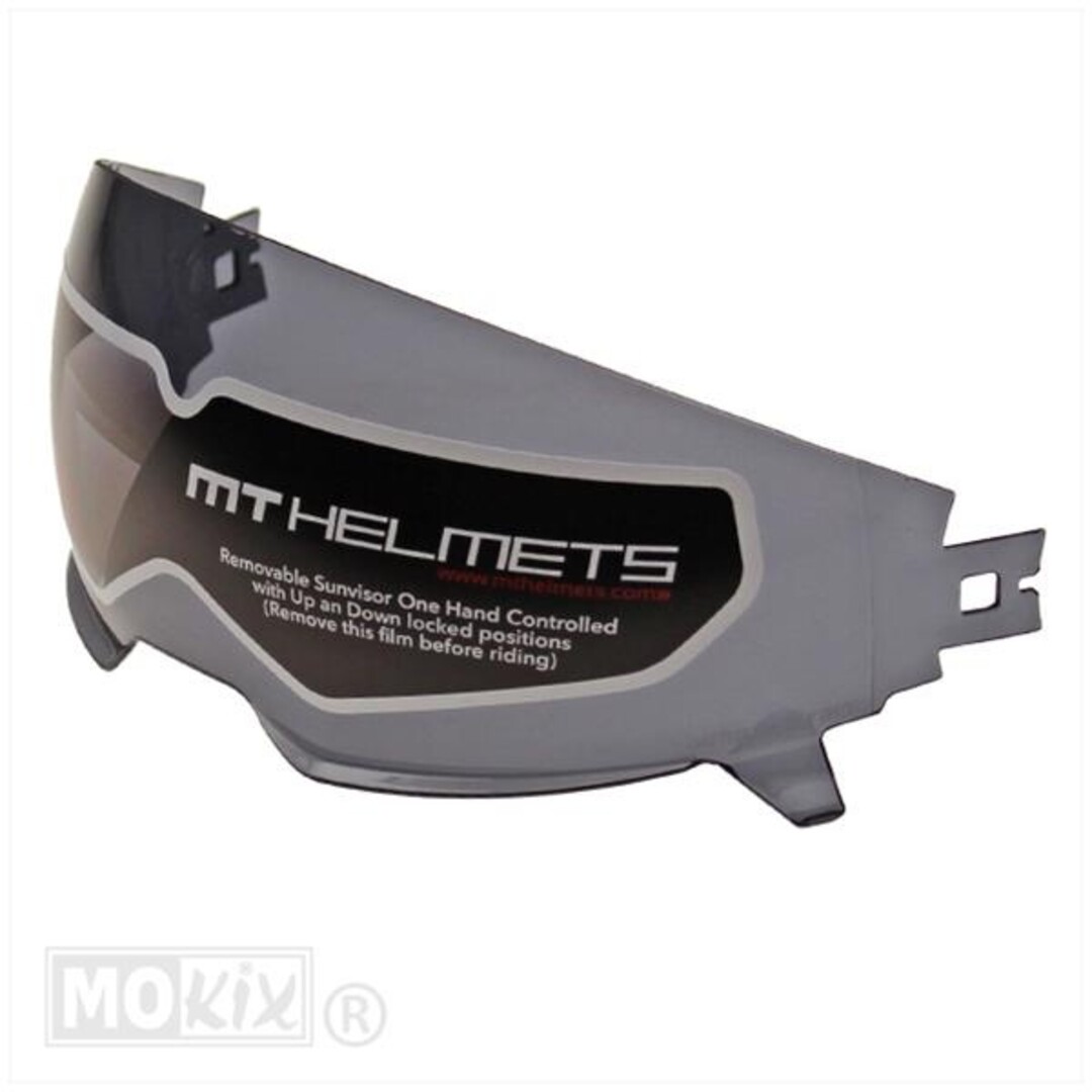 VIZIER VOOR DE STREETFIGHTER HELM DARK / SMOKE
