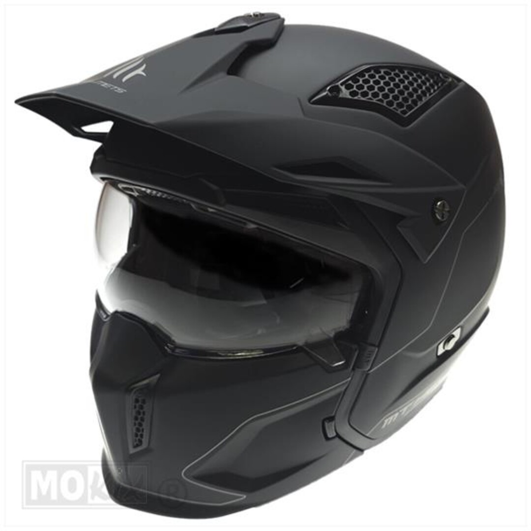 MT Helmet HELM STREETFIGHTER SV MAT ZWART FULLY BLACK
