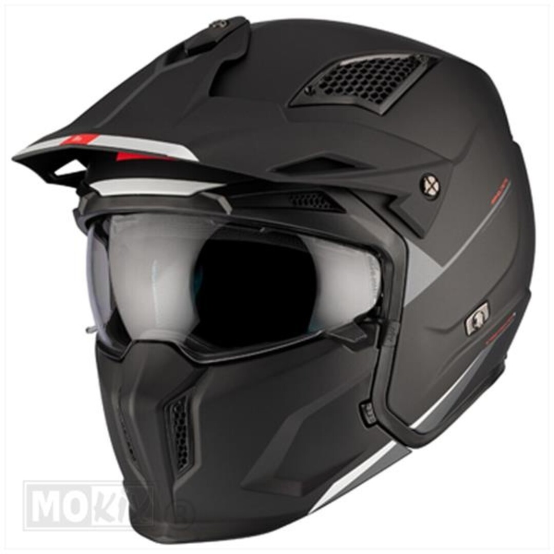 MT Helmet Helm streetfighter sv mat zwart
