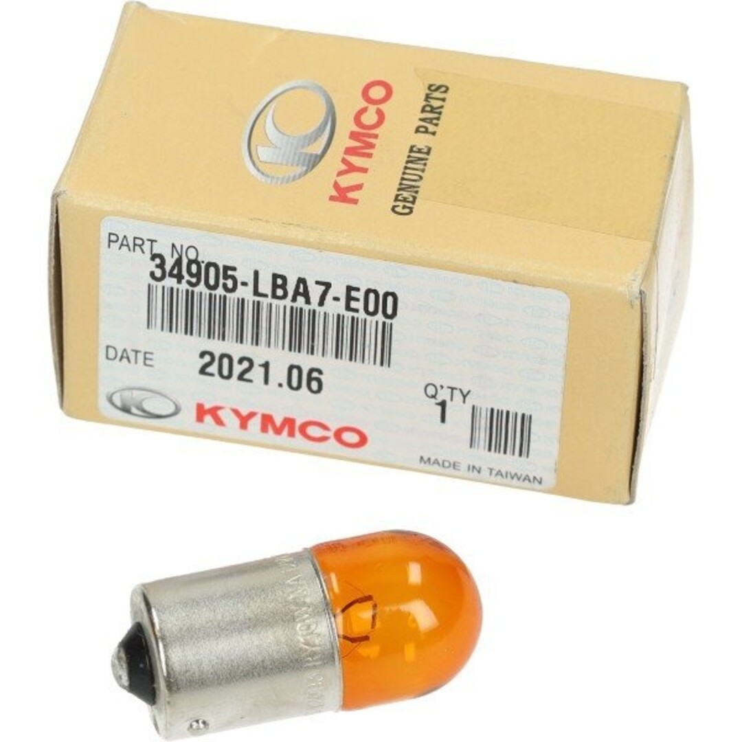 Kymco lamp 12V 10W bau15 oranje kymco orig