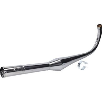 Race-uitlaat compleet EVO-1 Zündapp 36mm chroom bullet