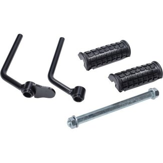 voetsteunbeugel + rubbers (made in EU) macho/maxi zwart