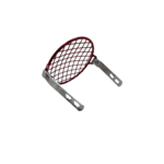Puch rooster koplamp rond maxi rood DMP