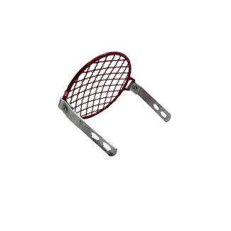 Puch rooster koplamp rond maxi rood DMP