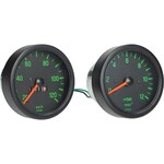 Kreidler km tellerklok + toerenteller set kreidler zwart/groen