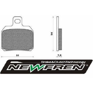 remblokset bev500/gpr2004/nex500/rieju/rs/spf3/x9 newfren fd0256