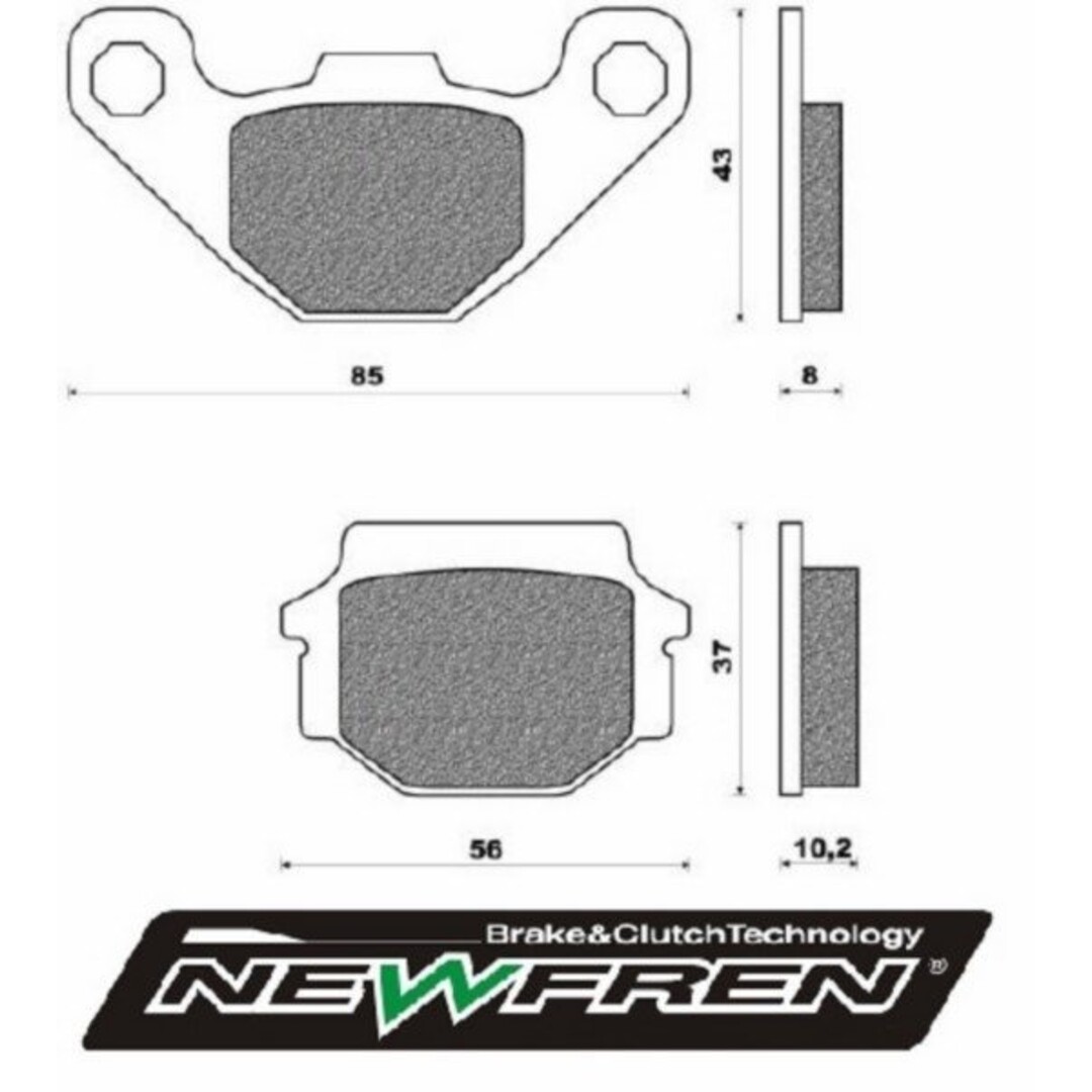remblokset agi16i/peop/peop-s/super8/super9/tgb newfren fd0073