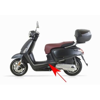 Kymco sierstrip treeplank new like chroom links kymco orig 64318-acc1-e10-f1p