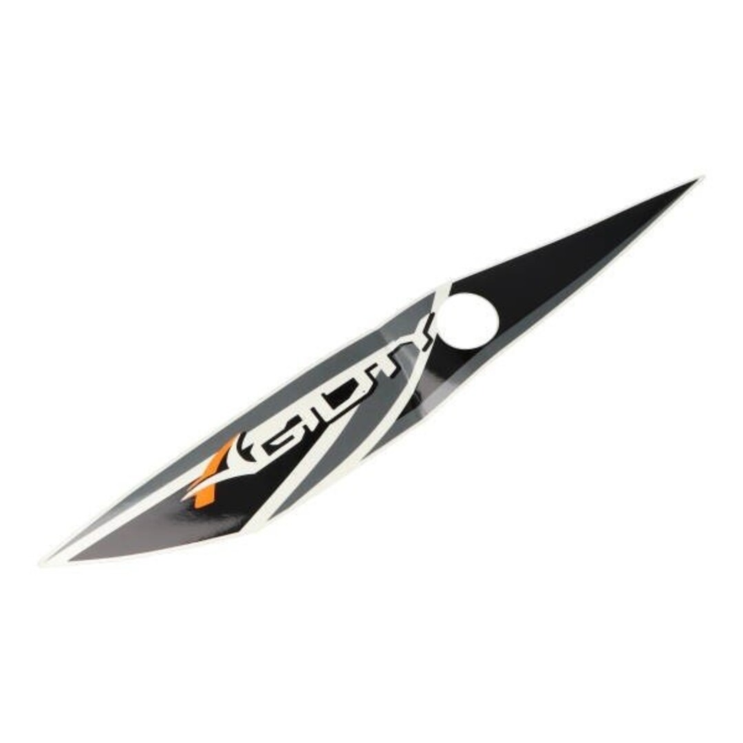 Kymco sticker zijscherm agility euro 4 blauw links kymco orig 86231-ldc8-e9n-t03