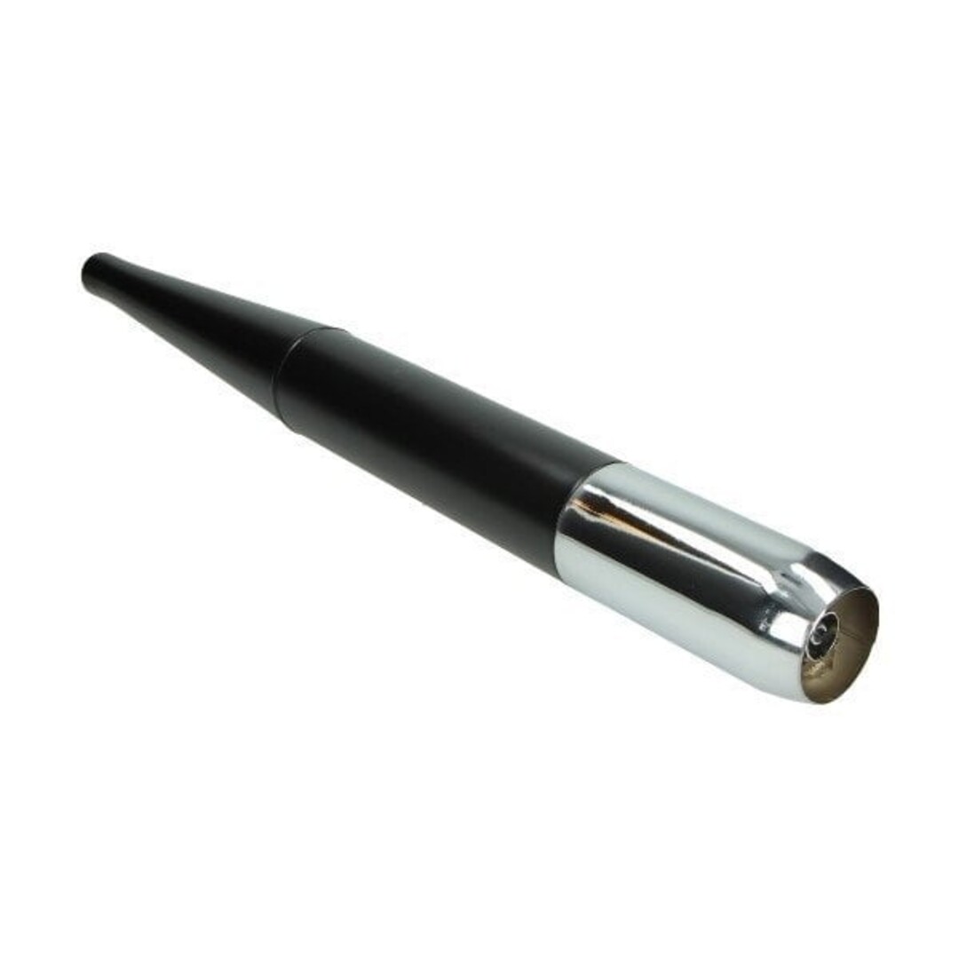 uitlaat mod. losse a-stuk demper (made in EU) univ 32mm zwart/chroom