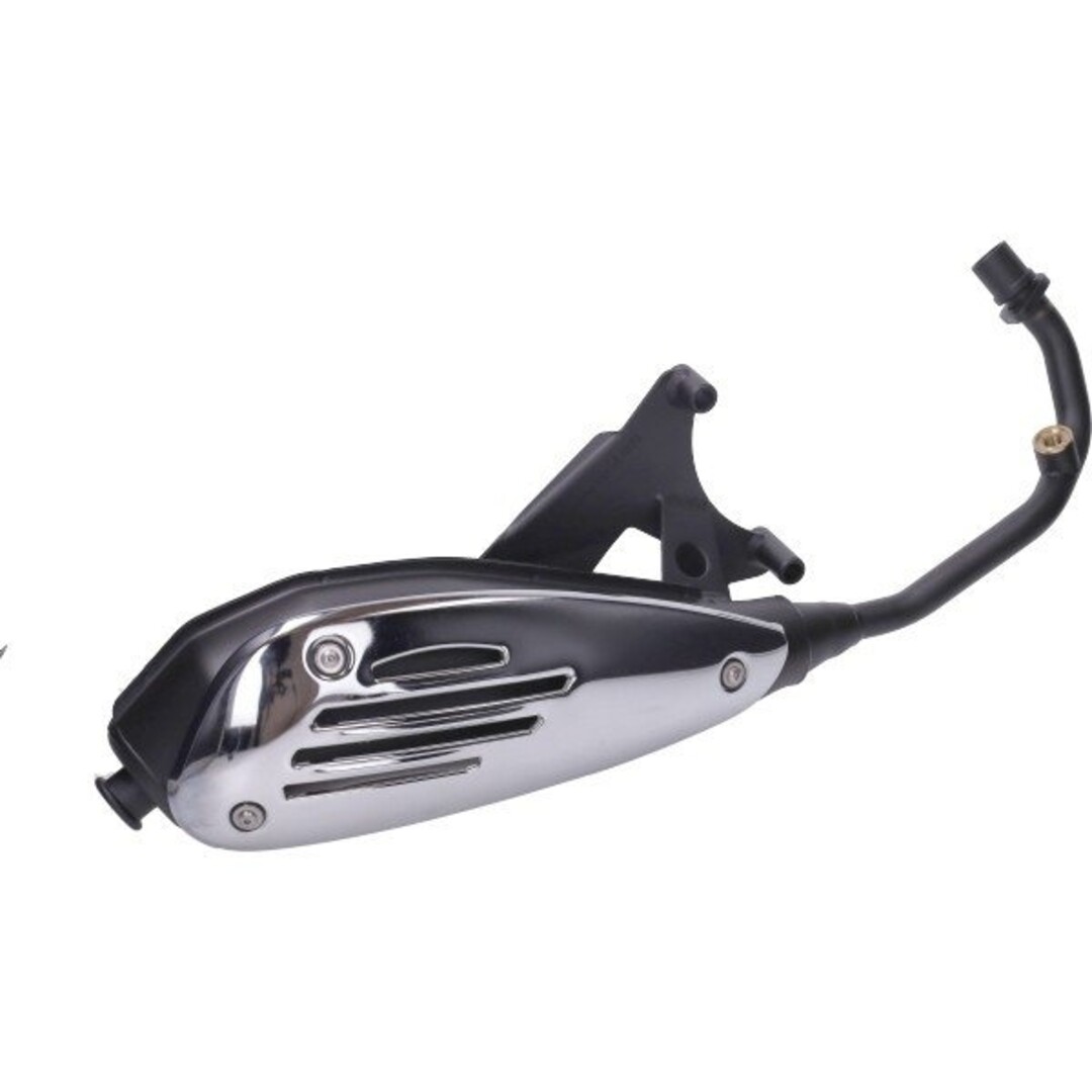 uitlaat (made in EU) merlin euro 2/4/5 org. model primav4t/sprint 4t zwart