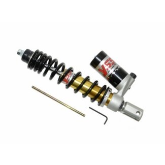 schokbreker + gastank g-serie run/sco pia 285mm zwart/goud achter yss