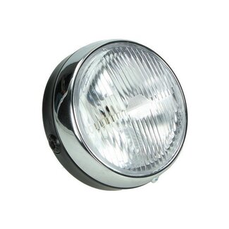 koplamp rond + schakelaar 103 14cm zwart guia