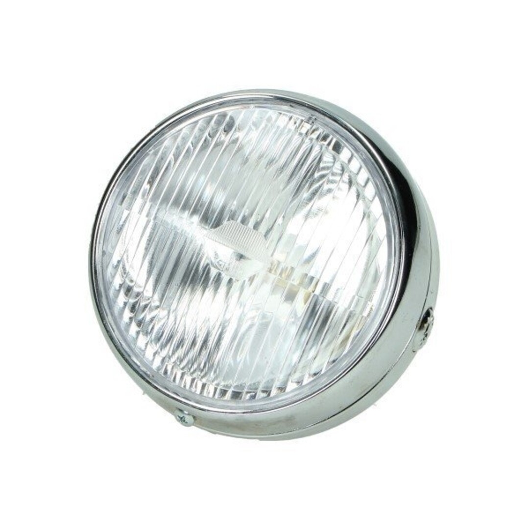 koplamp rond + schakelaar 103 14cm chroom guia