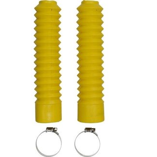 Honda voorvorkrubberset honda mb/mt/univ 250mm geel