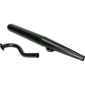 uitlaat + bocht (made in EU) 6.3 maxi zwart