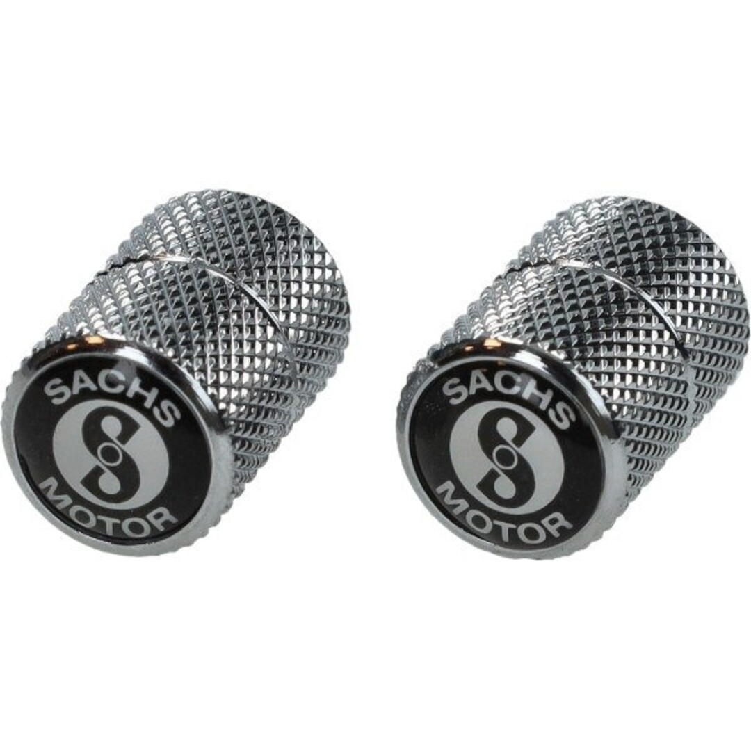 Sachs ventieldopset met zwart/wit logo sachs chroom