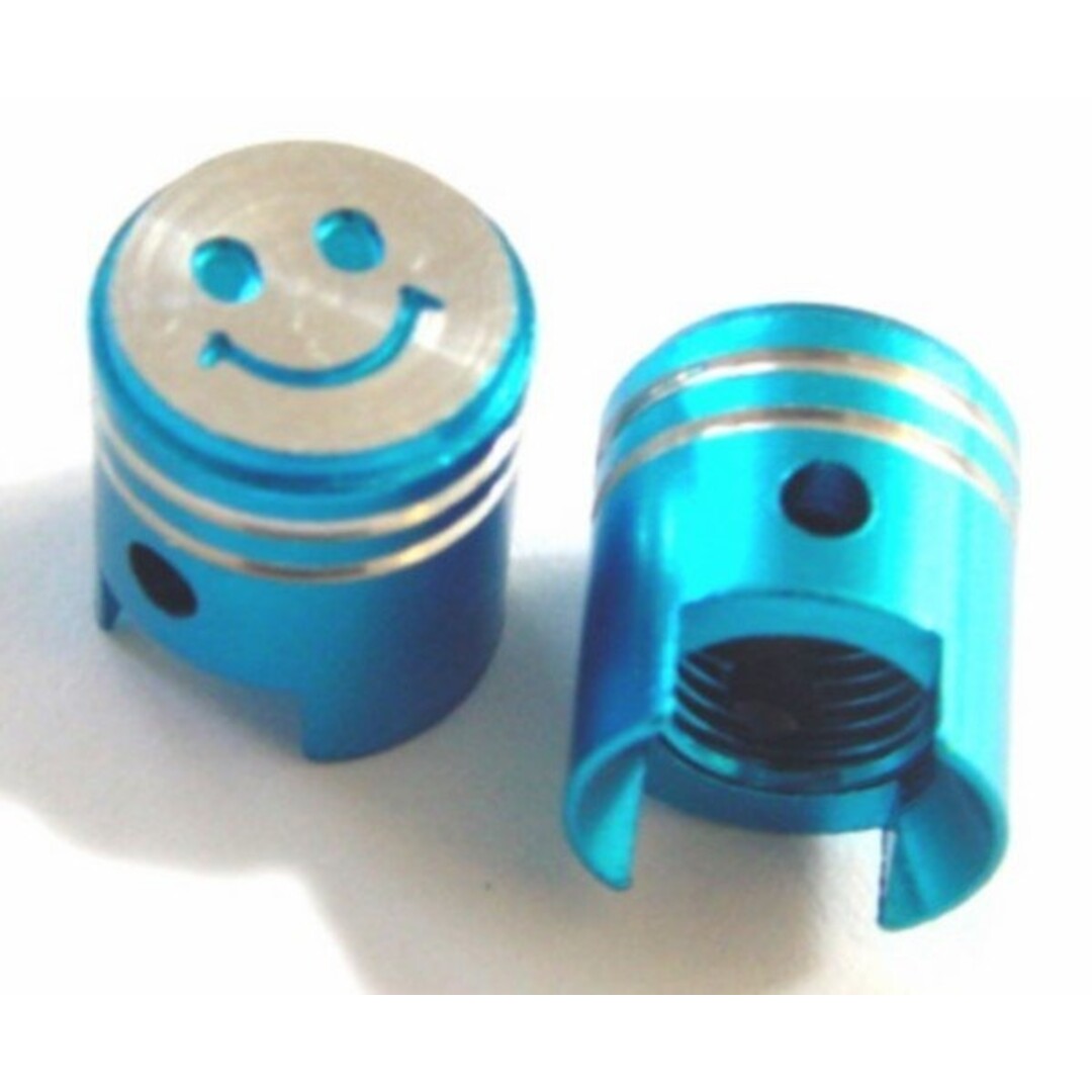 ventieldopset mod. zuiger smile blauw alu DMP 2pcs