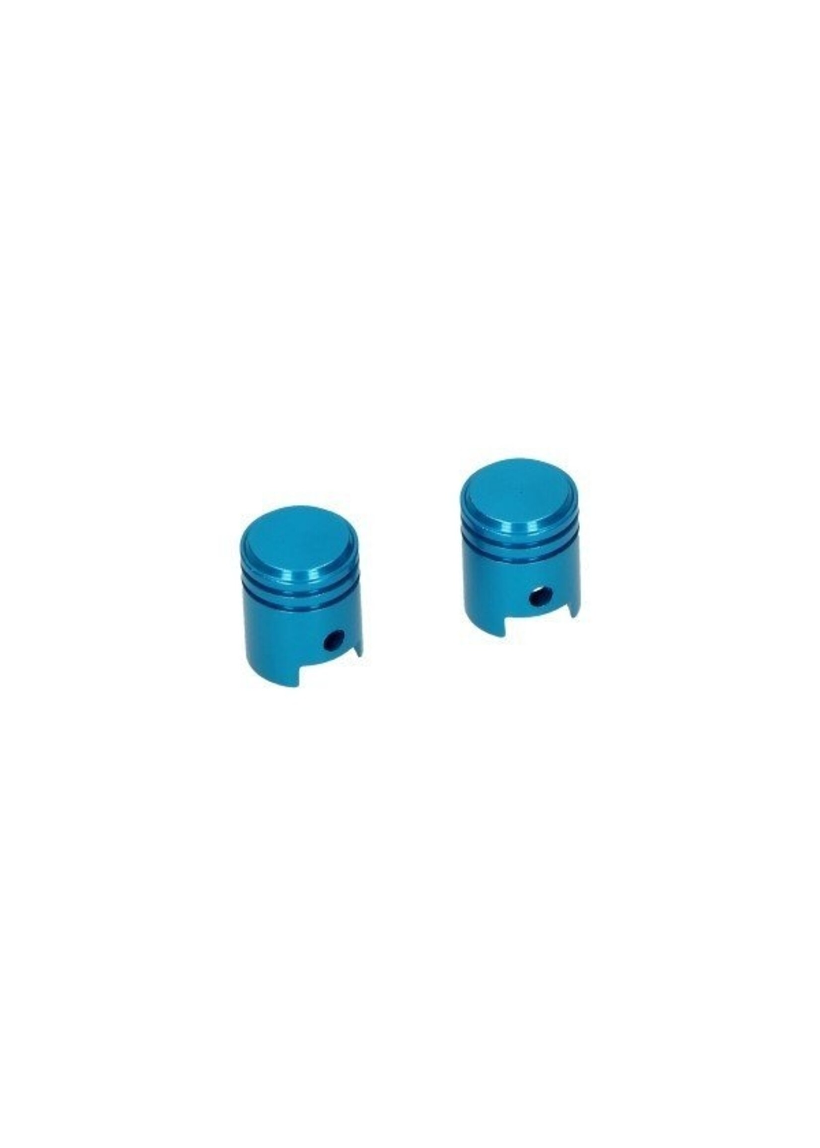 ventieldopset mod. zuiger blauw alu DMP 2pcs