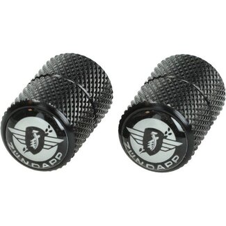 Zündapp  ventieldopset met zwart/wit logo zundapp zwart