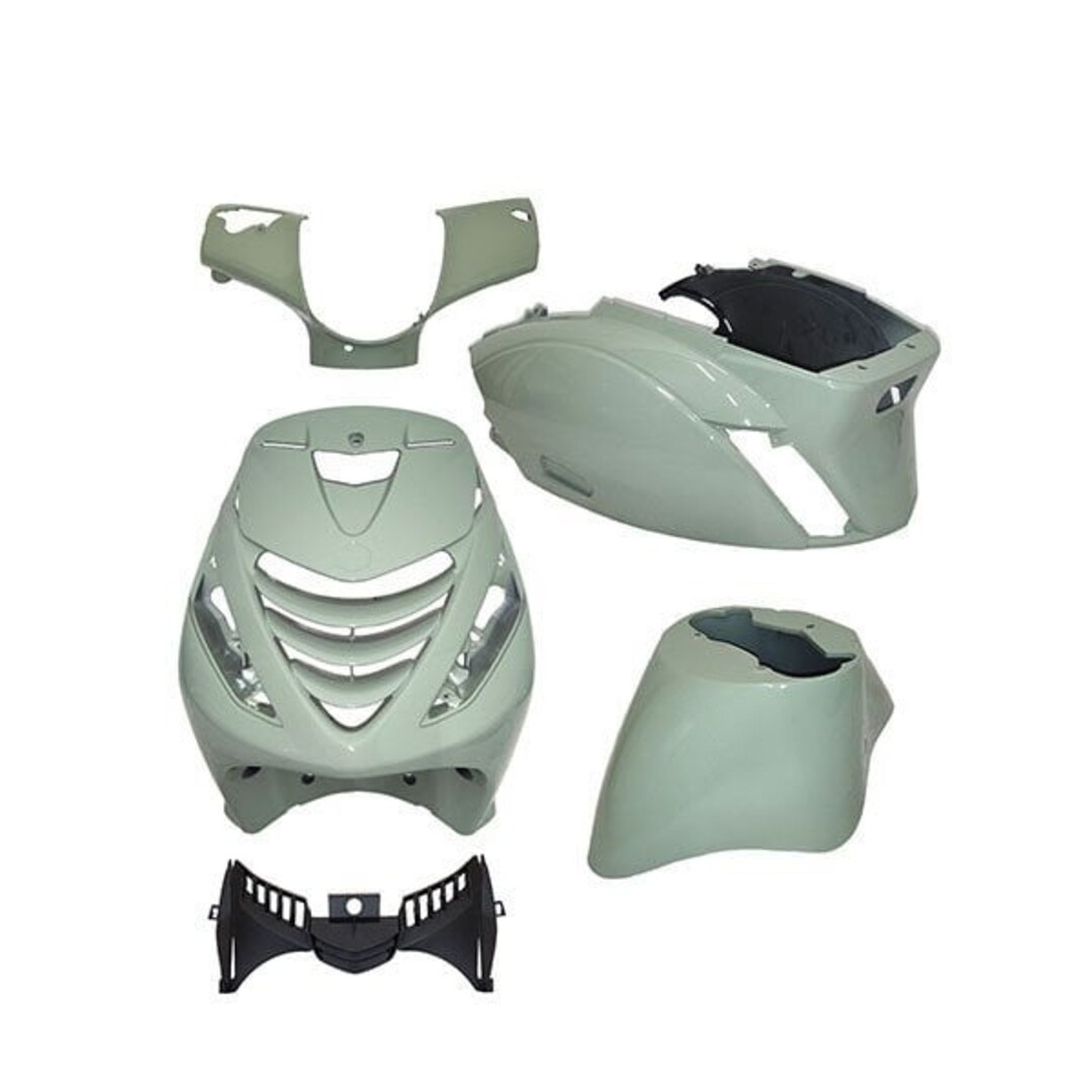 Piaggio plaatwerkset model SP EVO-1 Porsche dakar shade green zip2000 groen/glans DMP 5-delig