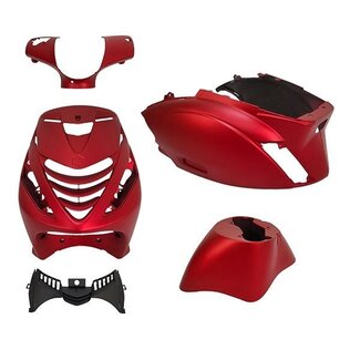 Piaggio plaatwerkset model SP EVO-1 (candy red) zip2000 rood mat DMP 5-delig