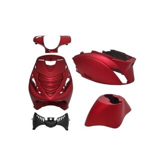 Piaggio plaatwerkset model SP EVO-2 dicht candy red zip2000 rood mat DMP 5-delig