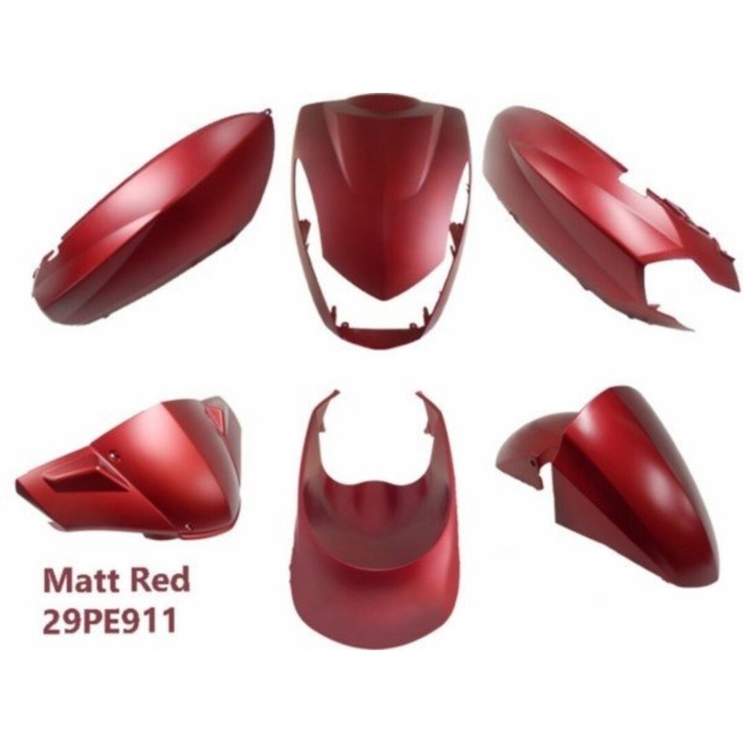 Peugeot plaatwerkset kisbee rood mat 6-delig