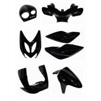 DMP plaatwerkset zwart glans Yamaha Aerox 7‑delig