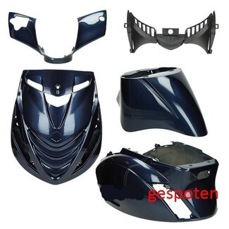 Piaggio plaatwerkset model SP EVO-2 dicht zip2000 blauw midnight 222 DMP 5-delig