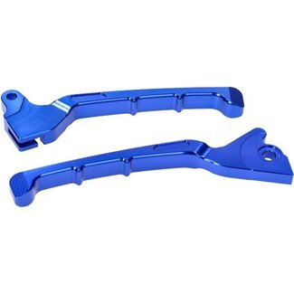 Piaggio remgreepset cnc EVO zip2000/zip4t blauw DMP