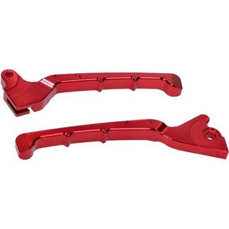 Piaggio remgreepset cnc EVO zip2000/zip4t rood DMP