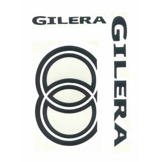 Stickerset Gilera carbon 5-delig