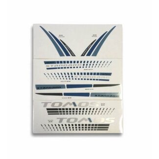 Tomos stickerset tomos 2015 standard zwart/blauw 080100