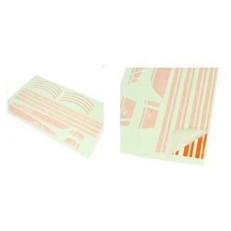 stickerset sport euro-2/4/5 AMG primav/sprin oranje 16-delig