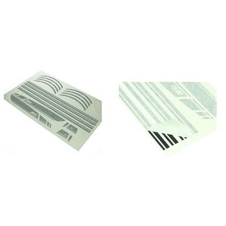 stickerset sport euro-2/4/5 AMG primav/sprin zwart mat 16-delig
