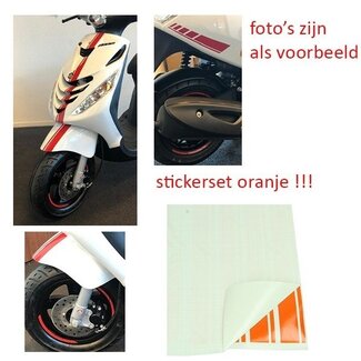 stickerset sport euro-2/4/5 AMG zip2000 oranje 14-delig