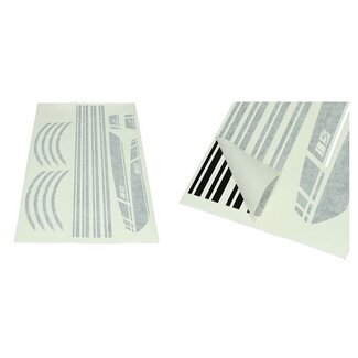 stickerset sport euro-2/4/5 AMG primav/sprin zwart glans 16-delig