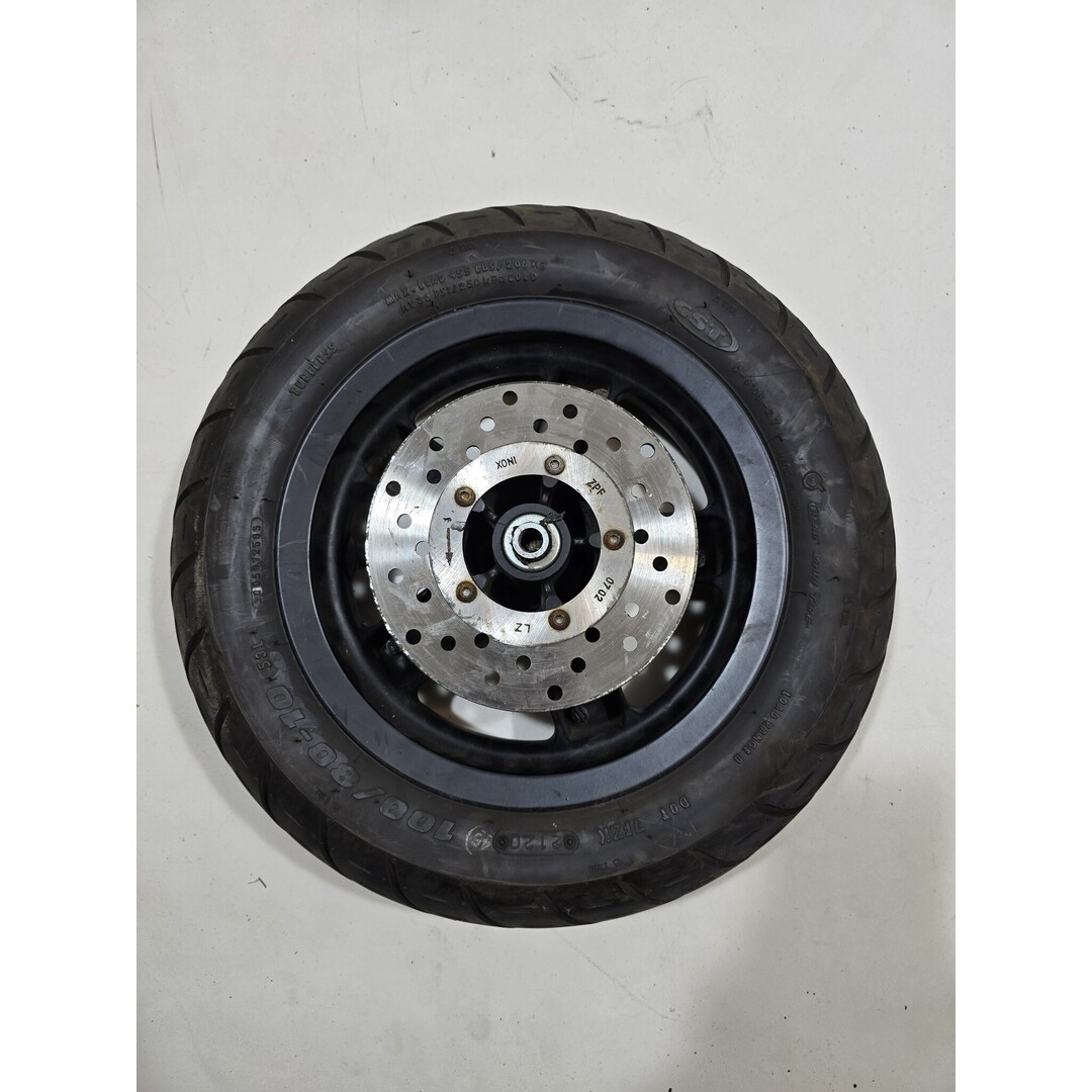 Piaggio Zip / Voorwiel Incl. Remschijf en band  zwart