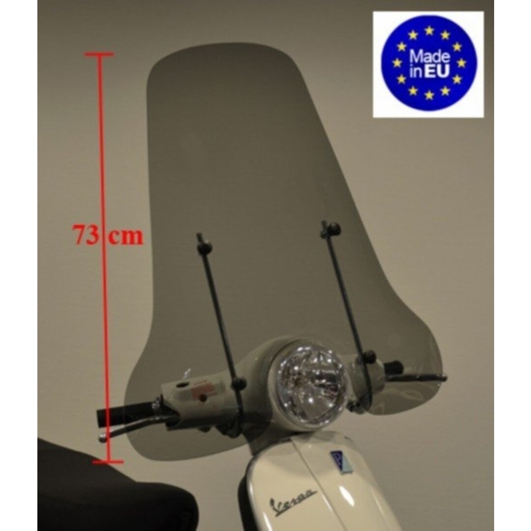 windscherm + bev. set hoog (made in EU) vespa lx smoke