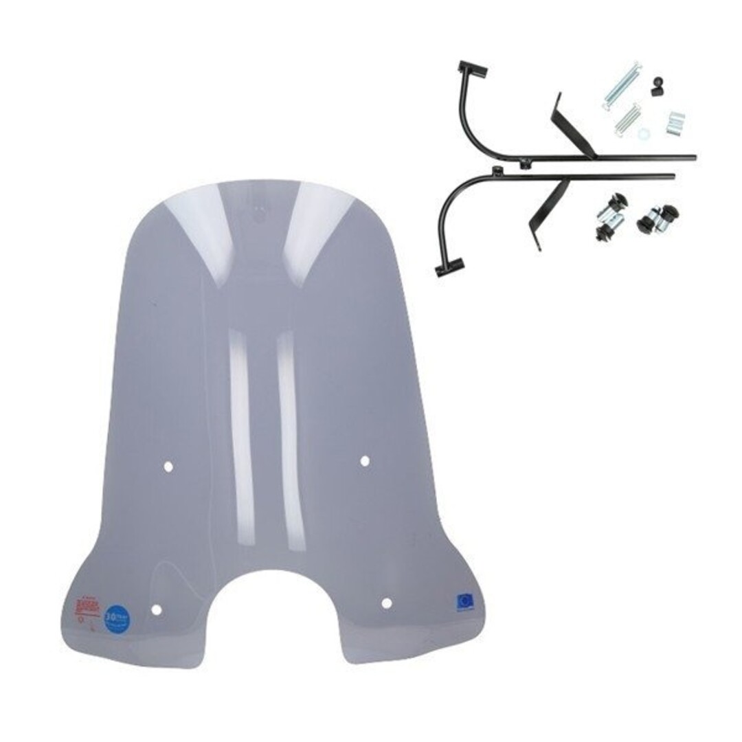 windscherm + bev. set hoog (made in EU) fiddle 2 74cm smoke