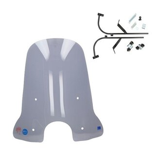 windscherm + bev. set hoog (made in EU) fiddle 2 74cm smoke