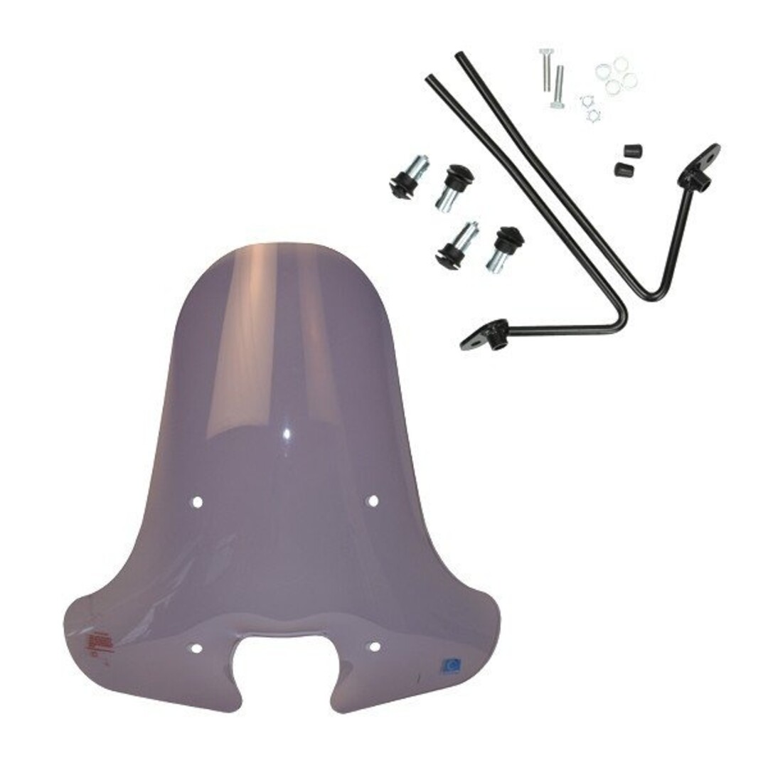 Piaggio windscherm + bev. set (made in EU) hoog zip model china AGM sp/streetline smoke