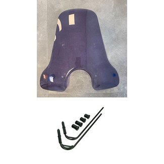 windscherm + bev. set hoog (Made in EU) vespa gts all/gts250/gts300 smoke