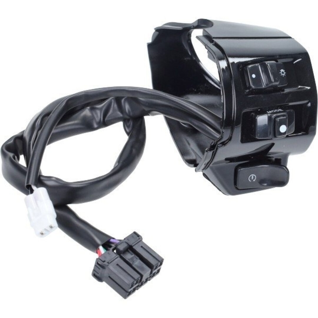 stuurschakelaar met kabelboom prim125/sprint125 zwart glans rechts