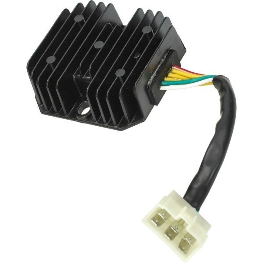 spanningsregelaar 6-polig euro-5 13.8v (voor org. en snel) sco piaggio 4t-3v I-get zwart